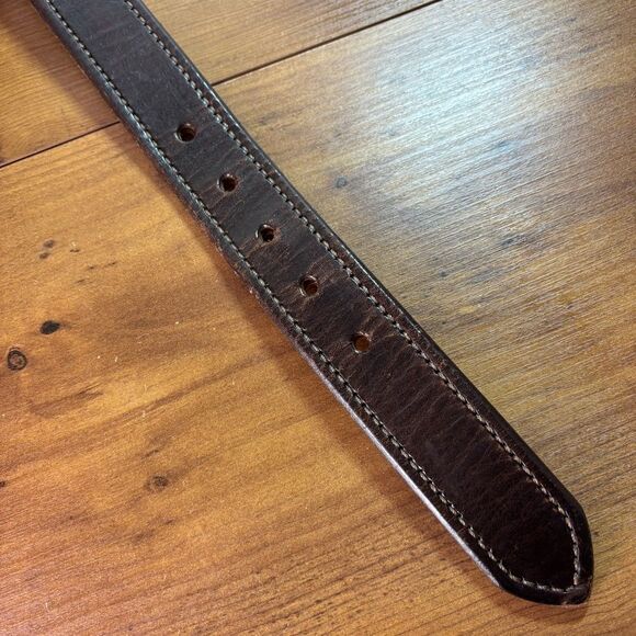 A Better Belt USA Mens 36 Brown Thick Sturdy Gun Belt Hand Made in Texas, USA - Picture 3 of 7